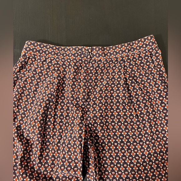 Tory Burch Women's Size 0 Elastic Waist Silk Summer Pants Floral Multicolor - Picture 4 of 7